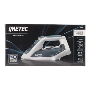 Imetec ZeroCalc Z1 2500 - Ferro da Stiro a vapore - Tecnologia Anticalcare -Piastra Acciaio Inox - 2200 Watt, Colpo Vapore 120 g - Tecnologia a risparmio energetico, Funzione Calc Clean
