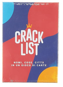 CRACK LIST I Divertente Gioco da Tavolo per Tutta la Famiglia I Gioco di Carte I 2-8 Giocatori I 10+Anni I Durata media: 30 min I Gioco di Società per li Amici I Italian