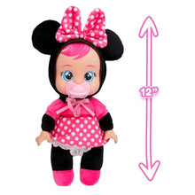 Carica l'immagine nel visualizzatore di Gallery, Cry Babies Tiny Cuddles Disney Minnie, Bambola di Peluche ispirata a Minnie Mouse della Disney, che Piange Lacrime Vere, Giocattolo Regalo per Bambini e Bambine dai 18 Mesi in su