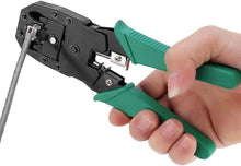 Carica l'immagine nel visualizzatore di Gallery, SQUADO Strumento Di Crimpatura Pinza Crimpatrice (Plug RJ11 RJ12 RJ45, 8P 6P 4P) Per Cavo Di Rete Ethernet Lan Rete Tele