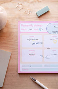 Grupo Erik: Planning da Tavolo A4 Snoopy, Planner settimanale con 54 fogli a strappo, 21 x 29,7 cm, Agenda Organizer, To Do List Planner, Planner settimanale da scrivania