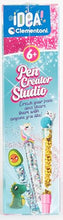 Carica l&#39;immagine nel visualizzatore di Gallery, Clementoni Idea Creator Studio-Art and Crafts, idea regalo per bambine di 6 anni, giocattoli creativi, set di penne di cancelleria per bambini, 18779