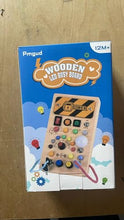 Carica l'immagine nel visualizzatore di Gallery, Pmgud Busy Board Montessori Activity Board a Partire da 1 Anno Giocattolo Montessori in Legno con 8 interruttori, 15 luci a LED, 6 musiche per Neonati e Bambini Piccoli Educazione sensoriale