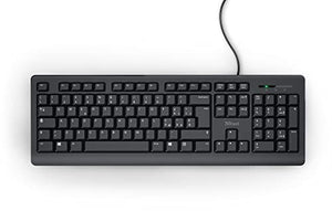 Trust Taro Tastiera USB Cablata, Layout Italiano QWERTY, Tastiera PC con Filo per Computer/Laptop/Notebook, Mac/Windows, Cavo di 1.8 Metri, Resistente ai Liquidi, Ergonomico - Nero