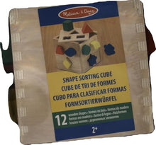 Carica l&#39;immagine nel visualizzatore di Gallery, Melissa &amp; Doug Cubo Incastri con Forme Geometriche, legno, Giochi bambini 2 anni Montessori, Regalo Giocattoli 3 - 4 anni