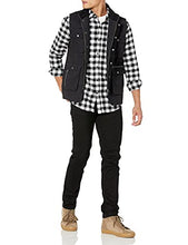 Carica l'immagine nel visualizzatore di Gallery, Amazon Essentials Camicia in Flanella a Maniche Lunghe (Disponibile in Taglie Extra Forti) Uomo, Nero Buffalo Plaid, XL