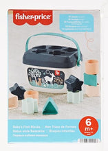 Carica l'immagine nel visualizzatore di Gallery, Fisher-Price - Blocchi Assortiti Cerbiatto blu, Set di 10 Blocchi da Impilare e Identificare per Neonati dai 6 Mesi in su, Giocattolo per Bambini 6+ Mesi, HJP20 [Esclusivo Amazon]