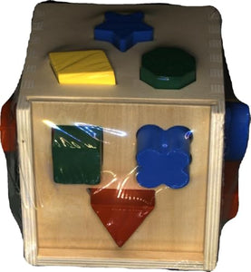 Melissa & Doug Cubo Incastri con Forme Geometriche, legno, Giochi bambini 2 anni Montessori, Regalo Giocattoli 3 - 4 anni