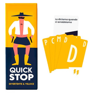 ATM Gaming QUICKSTOP - Gioco di Società per Famiglia ed Amici - Gioco di Carte - Perfetto per Creare Atmosfera - Da 2 a 7 Giocatori - Italiano