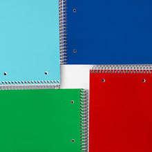 Carica l&#39;immagine nel visualizzatore di Gallery, Favorit cf.5 Quaderni Spiralati A4, A Righe, Carta 80g/Mq, 1 rosso, 1 blu, 1 verde, 1 turchese + 1 colore a rotazione