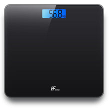 Carica l'immagine nel visualizzatore di Gallery, Bilancia Pesapersone elettronica digitale da bagno, piattaforma 28x28cm portata 180KG display retroilluminato controllo del peso