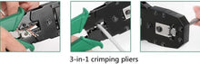 Carica l'immagine nel visualizzatore di Gallery, SQUADO Strumento Di Crimpatura Pinza Crimpatrice (Plug RJ11 RJ12 RJ45, 8P 6P 4P) Per Cavo Di Rete Ethernet Lan Rete Tele