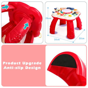 Giochi Bambini 1 Anno - Tavolo Multiattivita Bambini con Suoni e Luci Giochi Montessori 1 Anno Tavolino Bambini Gioco Bimbo Interattivo 1 Anno Strumenti Musicali Bambini Regalo Bimba Bimbo 1 2 3 Anno