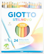 Carica l'immagine nel visualizzatore di Gallery, Giotto Stilnovo Astuccio Da 24 Matite A Pastello Colorate, 3.3Mm, Multicolore, ‎24 Unità (Confezione da 1)