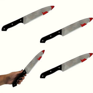 Boolavard Halloween Coltello finto Fai da te Decorazioni spaventose Festa in costume Horror Puntelli Cosplay Regali (Coltello 1)