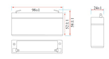 Carica l'immagine nel visualizzatore di Gallery, Tecnid by Velamp Batteria al Piombo Ermetica Ricaricabile 6V 1.3Ah - Attacchi Faston F1 - Ideale per Sistemi di Backup, 