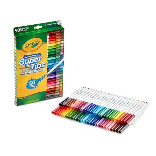 Pennarelli Lavabili CRAYOLA - Confezione Da 24 | Punta Maxi Con Doppio Tratto | Colori Vivaci E Facili Da Lavare - Foto 12