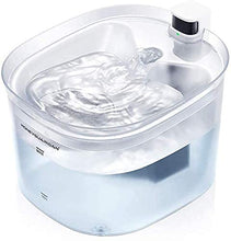 Carica l'immagine nel visualizzatore di Gallery, HoneyGuaridan Fontanella per Gatti a Batteria con Sensore di Movimento, 2.5L Silenzioso Fontanella Gatti Senza Fili con Due modalità di Lavoro a LED, capacità d'Acqua Visibile - Vieni con 2 Filtri