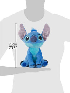 Disney Peluche Stitch Alieno Azzurro da Lilo e Stitch Parlante con sonoro - Altezza 20cm