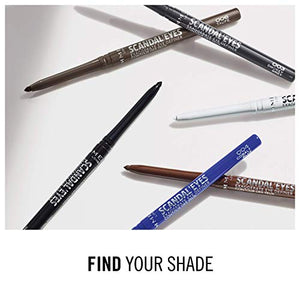 Rimmel London ScandalEyes Exaggerate Eye Definer, Matita Occhi Automatica Waterproof a Lunga Durata dal Colore Intenso e Tratto Ultra Preciso, 001 Intense Black - 0.35g