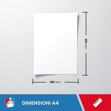 Carica l'immagine nel visualizzatore di Gallery, Imballaggi 2000 - Color Copy Risma Carta A4 Liscia 300 g/m² 1 Box x 125 Fogli per Stampante Ink Jet Laser Fax, Bianca Sp