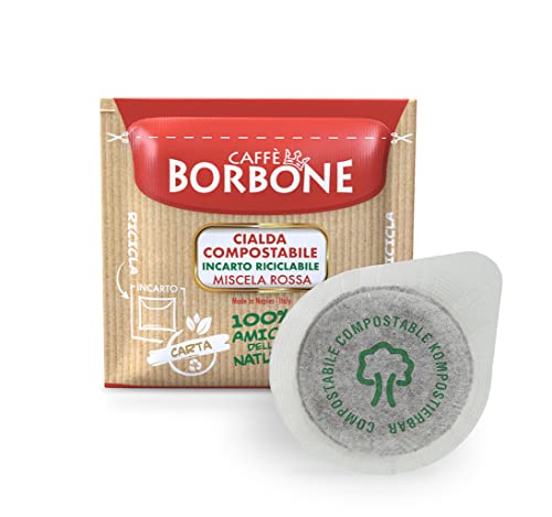 Caffè Borbone Cialda Compostabile, Miscela Rossa - 150 Cialde - Sistema ESE