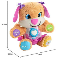 Carica l'immagine nel visualizzatore di Gallery, Fisher-Price, la Sorellina del Cagnolino Smart Stages Ridi &amp; Impara, Morbido Peluche Educativo per Imparare le Prime Parole, con 75+ Canzoni, Luci e Melodie, Versione italiana, FPP54