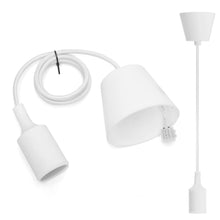 Carica l'immagine nel visualizzatore di Gallery, Aigostar Lampada a Sospensione in Silicone,Lampada Sospensione con 100cm Cavo,Portalampada E27 Compatibile con Paralume,