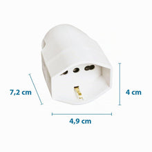 Carica l'immagine nel visualizzatore di Gallery, Poly Pool PP0418 Presa Pluristandard Standard Italiano 10 / 16 A e Tedesco 16 A (con terra laterale)