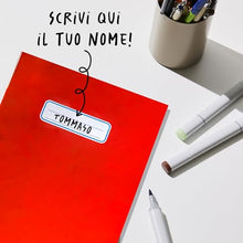 Carica l'immagine nel visualizzatore di Gallery, ICE TOYS 7 copri quaderno mono colori con spazio per scrivere nome materia classe (Multicolor, A4)