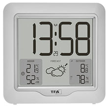 Carica l'immagine nel visualizzatore di Gallery, TFA Dostmann stazione radio meteo digitale METRO PLUS, 35.1164.02, incl. trasmettitore esterno, temperatura e umidità, previsioni meteo con tendenza alla pressione atmosferica, ampio display, bianco