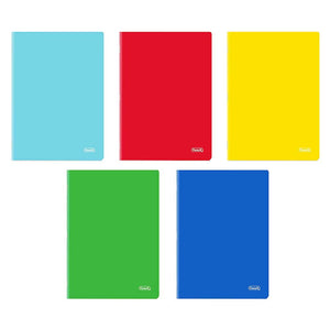 Favorit 10 Quaderni A4, Copertina Monocolore, Rigatura Quadretti 5mm, Carta 80g/Mq, Pacco da 10 pezzi, Colori Assortiti