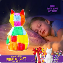 Carica l'immagine nel visualizzatore di Gallery, DIY-LAOESE Kit Lampada Gatto 3D Set Pittura Giocattolo Bambini, Giochi Creativi bambina 6 7 8-12 Anni, Creativi Gadget Compleanno Cat bambini, Idee Regalo Bambina 3 4 5 6 7 8 9 10 11 12+ Anni