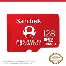 Carica l&#39;immagine nel visualizzatore di Gallery, SanDisk 128 Go microSDXC Scheda per Nintendo Switch, Scheda di memoria con Licenza Nintendo, fino a 100 MB/s UHS-I Class 10 U3