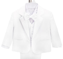 Carica l'immagine nel visualizzatore di Gallery, Abiti e Giacche Smoking Completo Elegante Matrimonio Cerimonia Battesimo per Bambino Bimbo Taglia 6 Mesi, Bianco 057