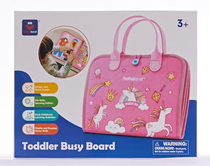 hahaland Busy Board Montessori 2 3 4 Anni, Gioco Educativo per Bambina, Giochi Bimba Pannello Sensoriale Regalo Bambino 2 3 4 Anni