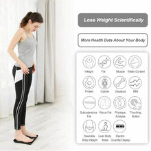 Carica l'immagine nel visualizzatore di Gallery, Bilancia Pesapersone Digitale Professionale, Bilancia Impedenziometrica Bluetooth Bilancia Pesa Persona Digitale con App, Misura Peso Corporeo Massa Grassa BMI Bluetooth