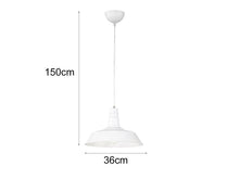 Carica l'immagine nel visualizzatore di Gallery, Reality Leuchten r30421078 Will, lampada a sospensione, metallo, E27, Grigio, 36 x 36 x 150 cm, Metallo, bianco opaco, 3