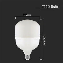 Carica l'immagine nel visualizzatore di Gallery, V-TAC LED Bulb - 50W Plastic T140 4000K E27 With E40 Ring