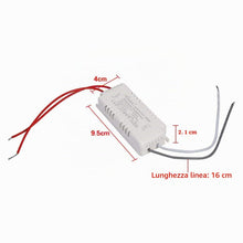 Carica l'immagine nel visualizzatore di Gallery, 105W Trasformatore Elettronico Alogeno AC 220V - AC 12V Adattatore Alimentatore per Lampadine Alogene a Bassa Tensione P
