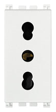 Carica l'immagine nel visualizzatore di Gallery, Vimar 0R19203.B Arké presa SICURY 2P+T 16A standard italiano P17/11 bianco