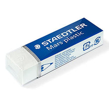 Carica l'immagine nel visualizzatore di Gallery, Staedtler Mars Plastic - Gomme da Cancellare, Set Cancelleria Scuola Università e Ufficio, Gomma da Cancellare Ideale per Materiale Scolastico e Cose per la Scuola, Cancella Facilmente - 2 Pezzi