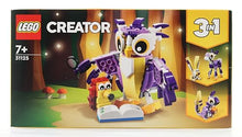 Carica l&#39;immagine nel visualizzatore di Gallery, LEGO Creator 3 in 1 Creature della Foresta Fantasy, Set con Animali Giocattolo da Costruire tra cui Gufo, Coniglio, Cervo, RIccio e Scoiattolo, Giochi per Bambini e Bambine da 7 Anni in su 31125