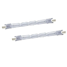 Carica l'immagine nel visualizzatore di Gallery, Lampadina r7s 117mm Alogena 230W = 300W Lineare Dimmerabile Luce Calda (2)