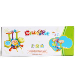 Tamburo Giochi Bambini 1 Anno - Strumenti Musicali Giocattoli Bambino 1 2 Anno Batteria Bambini Elettronico con Filastrocche Neonati Idea Natale Regalo Gioco Bambino Bimba 1 2 Anno Anni