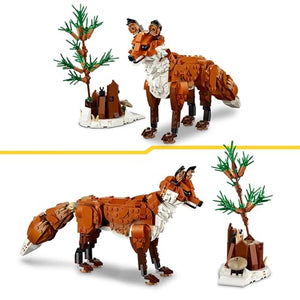 LEGO Creator 3 in 1 Animali della Foresta: Volpe Rossa Giocattolo, Giochi per Bambini e Bambine da 9 Anni in su, Modelli Trasformabili in Gufo e Scoiattolo Snodabili, Idea Regalo Divertente 31154
