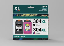 Carica l'immagine nel visualizzatore di Gallery, Heroil 304XL Nero e Colore 304 XL Cartucce d'inchiostro Rigenerato per HP 304 XL Nero e Colore per HP DeskJet 2600 2620 2630 3700 3720 3730 3750 3760 3762 3764 Envy 5000 5010 5020 5030 5032 (2-Pack)