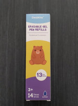 Carica l'immagine nel visualizzatore di Gallery, DealKits Mine di ricambio blu, set da 14 ricariche cancellabili, compatibili con Legami, altezza 13 cm, punta 0,7 mm, mine di ricambio per penna roller Legami, inchiostro sensibile al calore