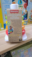 Carica l'immagine nel visualizzatore di Gallery, Fisher-Price - Piramide 5 Anelli, gioco con base oscillante al tocco e 5 anelli colorati impilabili, realizzato con materiali vegetali, giocattolo per bambini, 6+ mesi, GRF09
