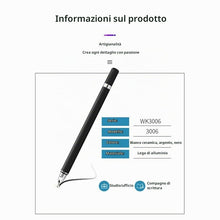 Carica l'immagine nel visualizzatore di Gallery, Penna per tablet per tutti i tablet, pennino stilo 2 in 1 con funzione di scrittura, pennino touch universale per tablet